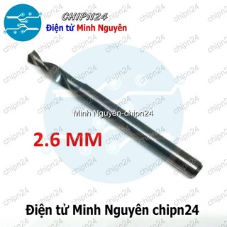 [1 cây] Mũi khoan mạch in CNC 2.6mm (Mạch điện tử, PCB)