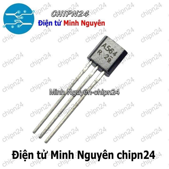 [10 con] (KT1) Transistor A564 TO-92 PNP 0.1A 25V (2SA564 564)