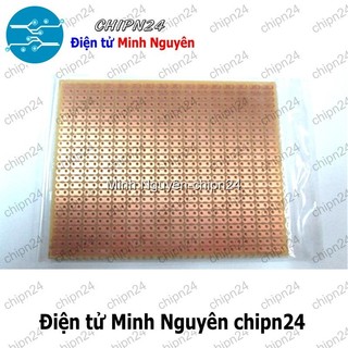 [1 tấm] Testboard 1 mặt thường 7x8cm (Board đồng đục lỗ PCB, Testboard cắm hàn)