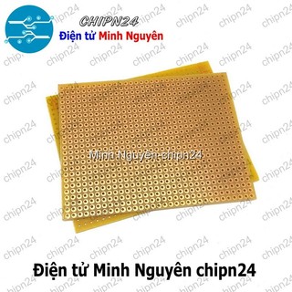 [1 tấm] Testboard 1 mặt thường 7x8cm (Board đồng đục lỗ PCB, Testboard cắm hàn)