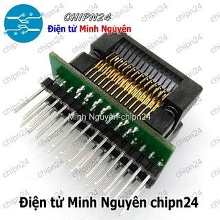 [1 cái] Đế nạp IC dán SOP-28 (1.27mm) (Đế Chuyển IC Chân Dán qua Chân Cắm, Socket Adapter Programmer IC)