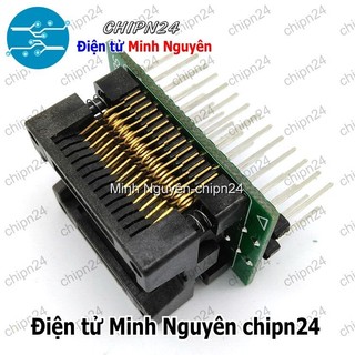 [1 cái] Đế nạp IC dán SOP-28 (1.27mm) (Đế Chuyển IC Chân Dán qua Chân Cắm, Socket Adapter Programmer IC)