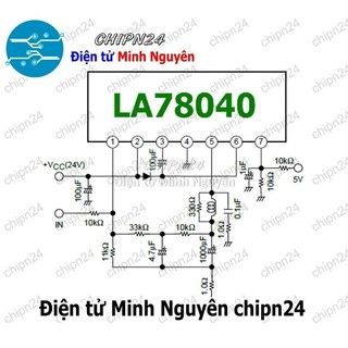 [2 con] (DIP) IC LA78040 TO-220-7 (LA78040B) (IC quét dọc)