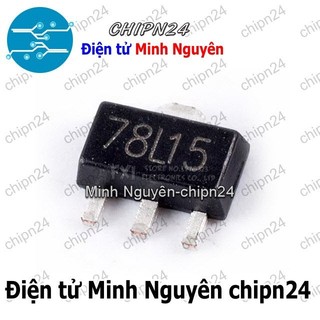[3 con] (SOP) IC Dán 78L15 SOT-89 (SMD) (7815 15V 100mA)