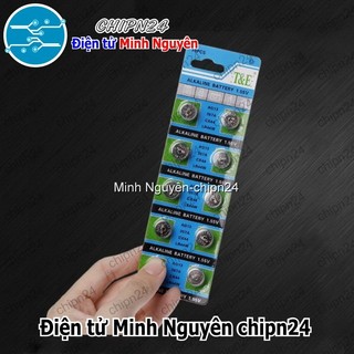 [2 viên] Pin cúc áo AG13 trong vỉ (LR44 LR44H 357A CX44 1.55V)