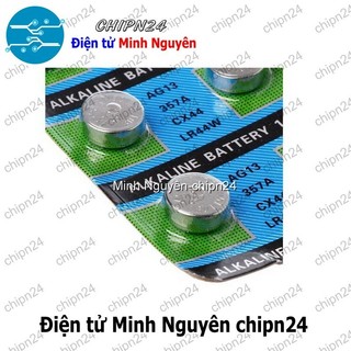 [2 viên] Pin cúc áo AG13 trong vỉ (LR44 LR44H 357A CX44 1.55V)