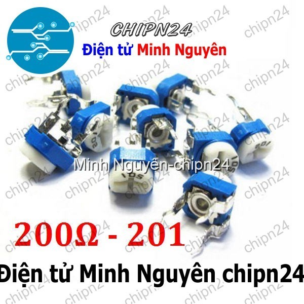 [5 CON] (KG2) Biến trở cúc áo 200R RM065 (Biến trở tam giác 201)