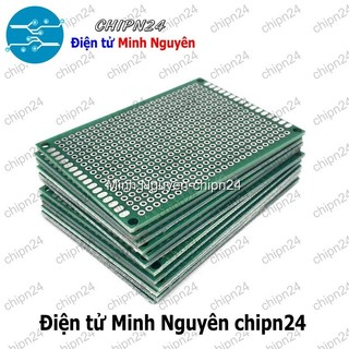 [1 tấm] Testboard 2 mặt Thủy tinh 5x7cm (Board đồng đục lỗ PCB, Testboard cắm hàn)