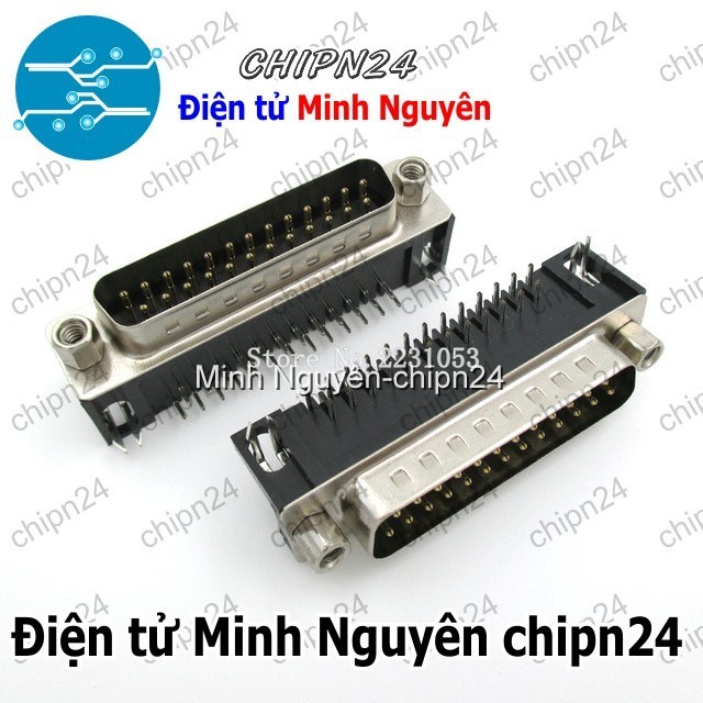 [1 cái] (F145.3) DB25 Đực Cong Hàn Board