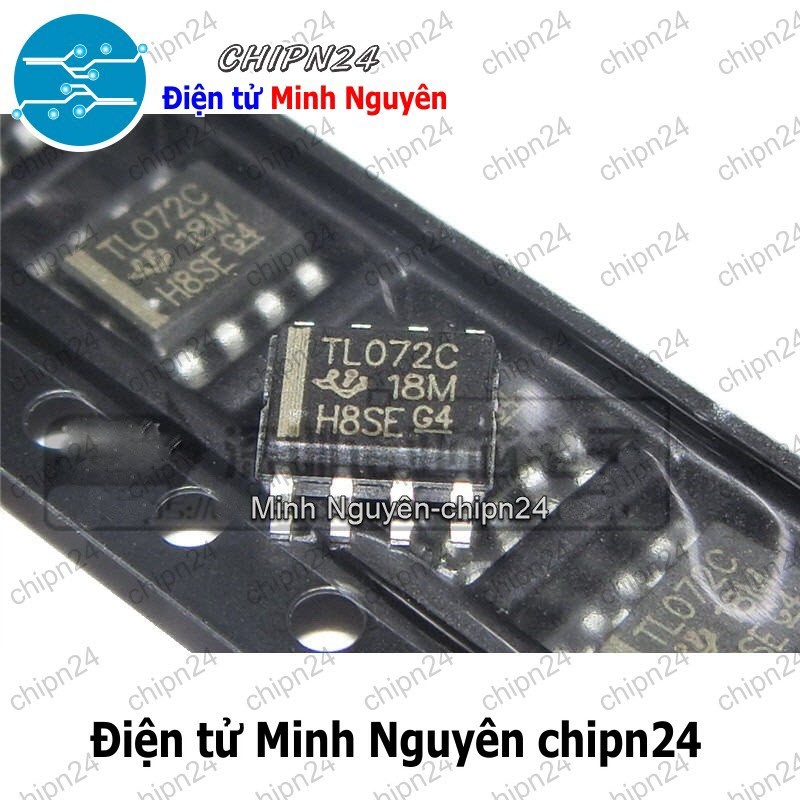 [2 con] (SOP) IC Dán TL072 SOP-8 (SMD) (TL072C TL072CDR 072)