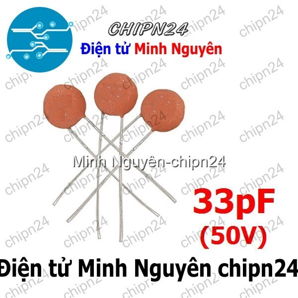 [50 con] (K243) Tụ gốm 33pF 50V (33p)