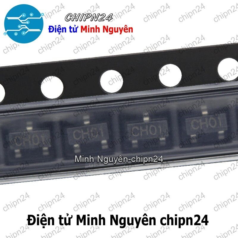 [5 con] (G4.1) Transistor Dán MJE13001 (CH01) SOT-23 NPN 200mA 400V (SMD) (S13001 13001)