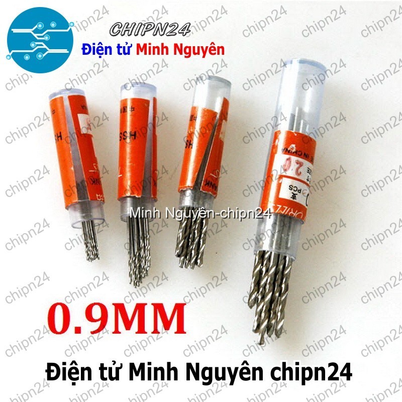 [5 cây] (K38) Mũi khoan 0.9mm (Mạch điện tử, PCB)