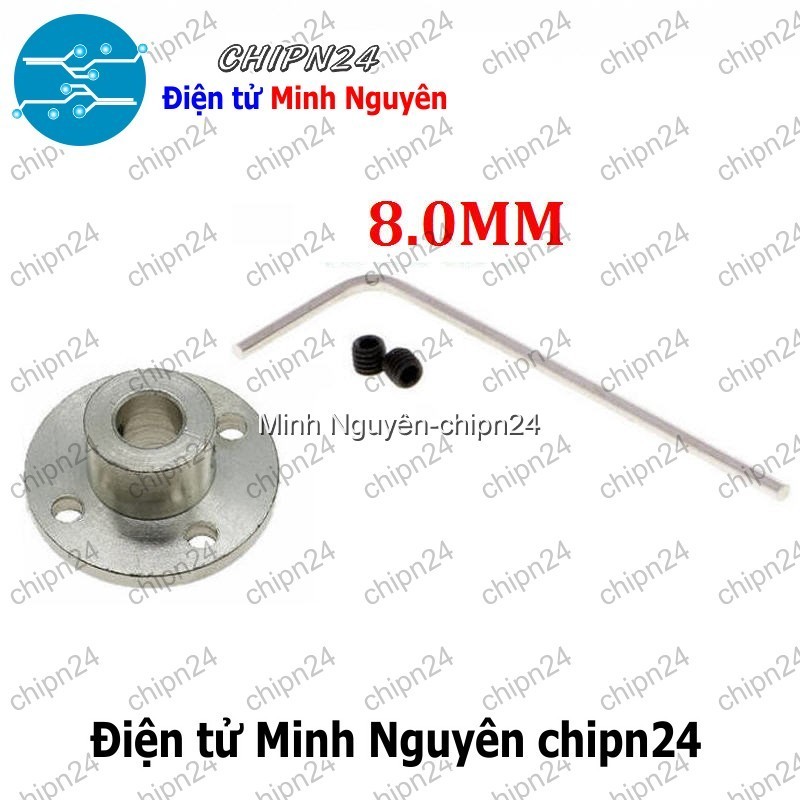 [1 CÁI] (F115) Khớp mặt bích 8mm (tặng Cây Mở Lục Giác M4)