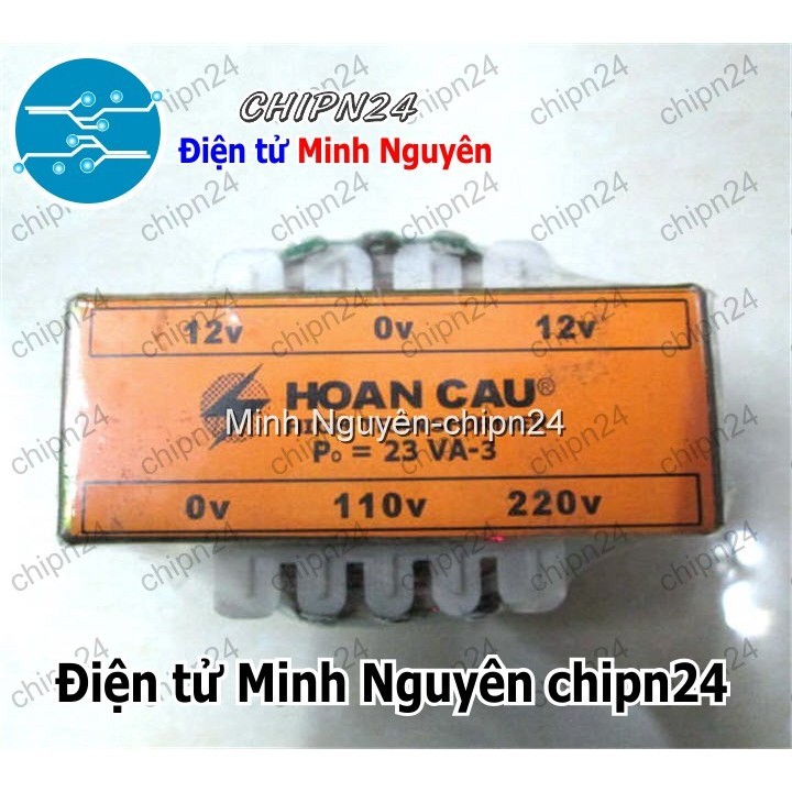 [1 CỤC] (XD) Biến áp đối xứng 12V 3A
