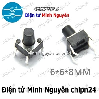 [10 cái] (F62) Nút nhấn 4 chân 6x6x8mm DIP