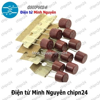 [2 CÁI] (KG2) Cầu Chì Tròn 6.3A 250V 8x8mm (T6.3A250V 382)