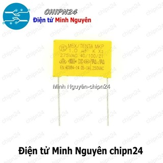 [3 con] (F238) Tụ hộp 105 275VAC 22.5mm (1uF MEX/TENDA MKP K X2 40/100/21)