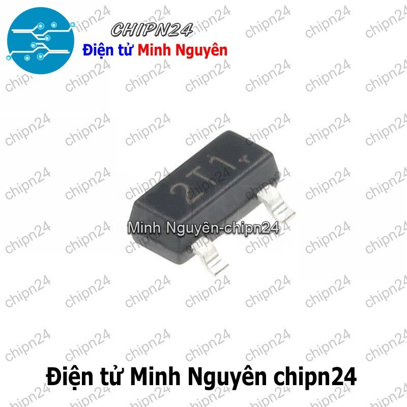 [25 con] (G10.1) Transistor Dán S9012 (2T1) SOT-23 PNP 500mA 40V (SMD) 9012