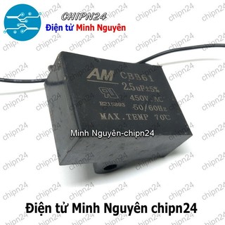 [1 con] Tụ quạt CBB61 450V (1uF/1.2uF/1.5uF/2uF/2.5uF/3uF/3.5uF/4uF/4.5uF/5uF Tụ đề, kapa, quạt, động cơ) - [Chọn Loại]