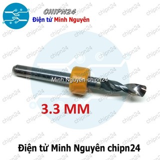 [1 cây] Mũi khoan mạch in CNC 3.3mm (Mạch điện tử, PCB)