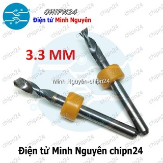 [1 cây] Mũi khoan mạch in CNC 3.3mm (Mạch điện tử, PCB)