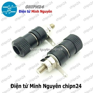 [2 cái] (F108.7) Đầu Jack chuối JS-910B 4mm Đen
