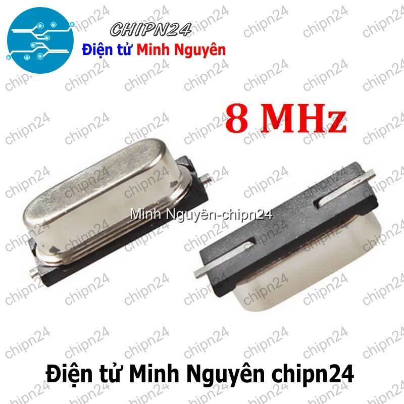 [3 con] (K349) Thạch anh Dán 8M 49SMD (8MHz)