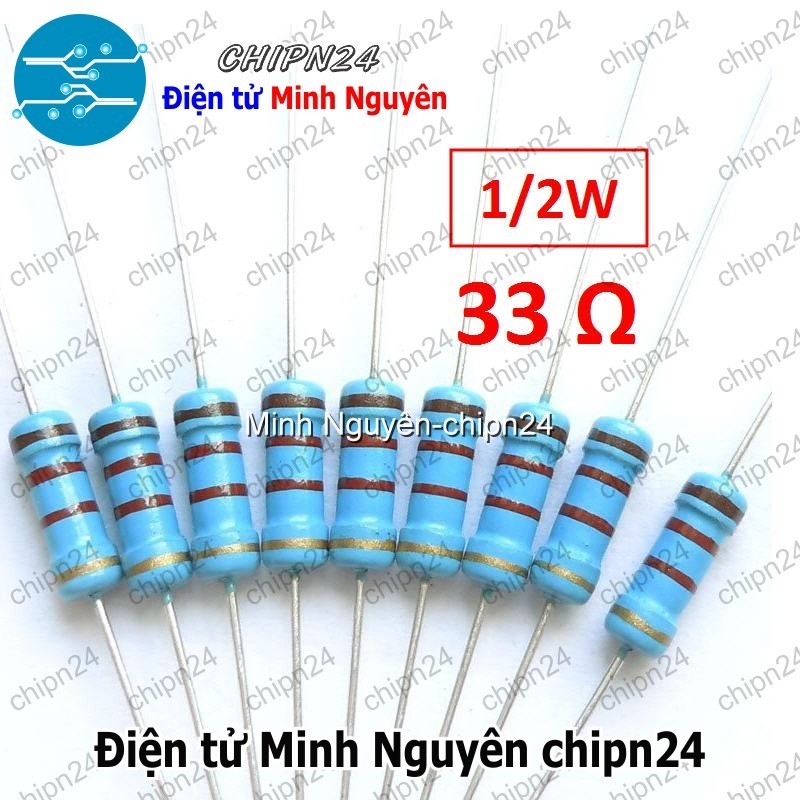 [20 CON] Điện Trở 33R 1/2W