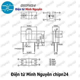 [2 cái] (K132) Mắt Đọc Encoder ITR9606 - Mắt Nhận Chữ U ITR9606 DIP-4