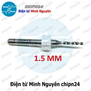 [2 cây] Mũi khoan mạch in CNC 1.5mm (Mạch điện tử, PCB)