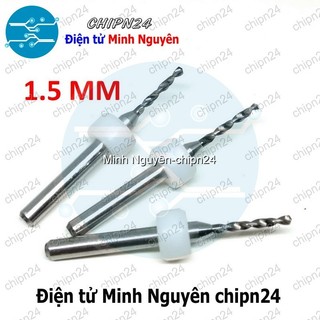 [2 cây] Mũi khoan mạch in CNC 1.5mm (Mạch điện tử, PCB)