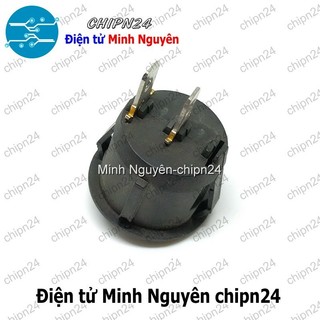 [2 cái] (F98.1) Công tắc Tròn 20MM Đen 2 Chân 2 vị trí (6A 250VAC) (CTTD2C20mm)