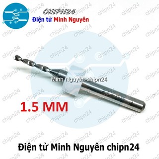 [2 cây] Mũi khoan mạch in CNC 1.5mm (Mạch điện tử, PCB)