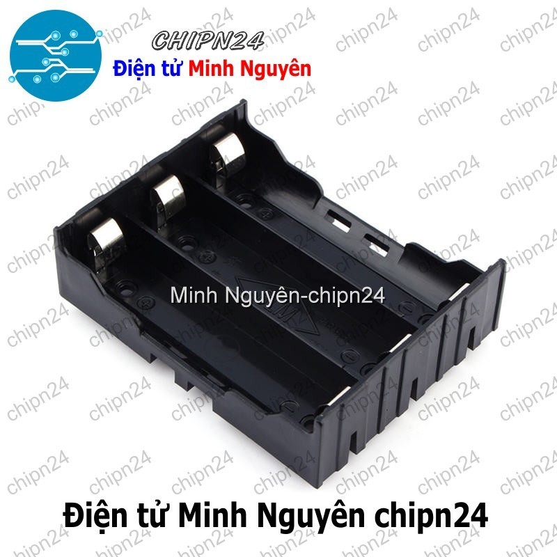 [1 cái] (C39) Hộp Đế Pin Sạc 18650 3 viên (Không Dây)
