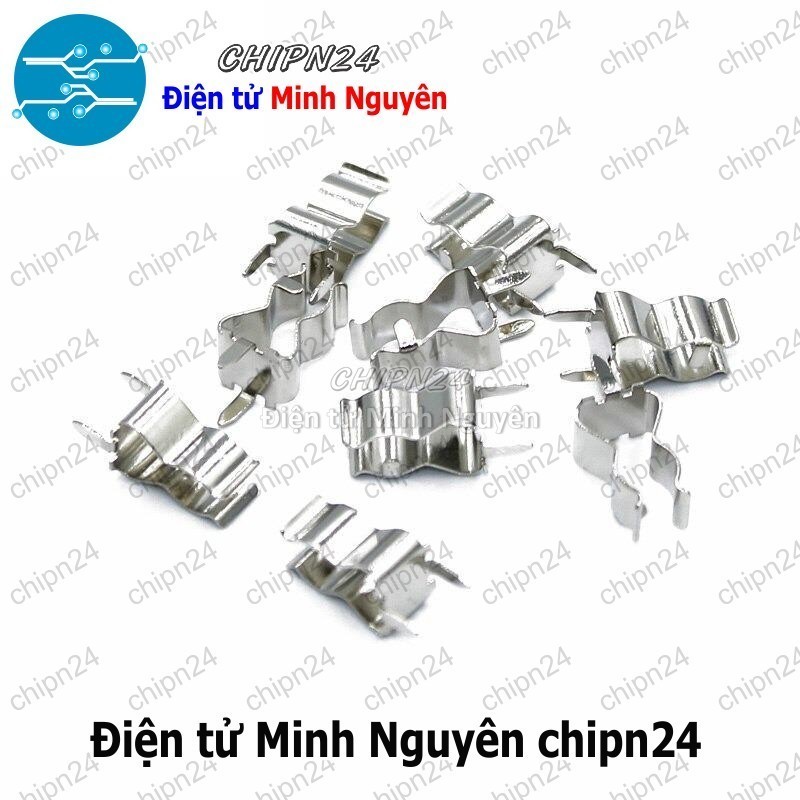 [12 cái] Đế Cầu Chì 5x20mm Sắt