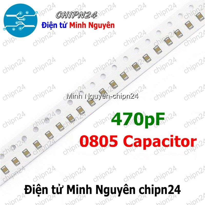 [25 con] (G27) Tụ dán SMD 0805 470pF 50V 10% (470p 471K) (2.0x1.2mm)