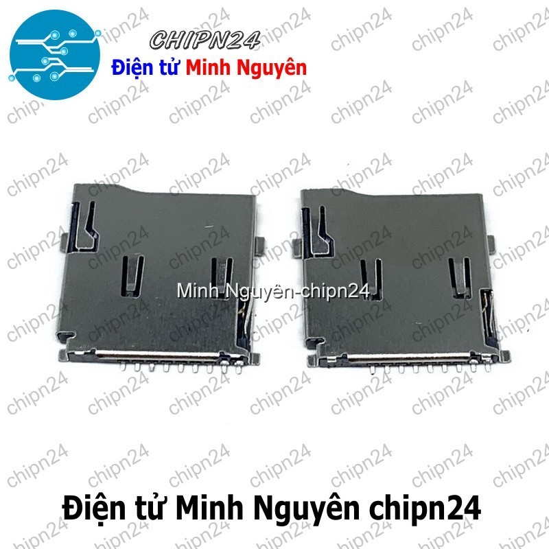 [2 cái] (H19) Socket thẻ nhớ MicroSD V1 (có lò xo)