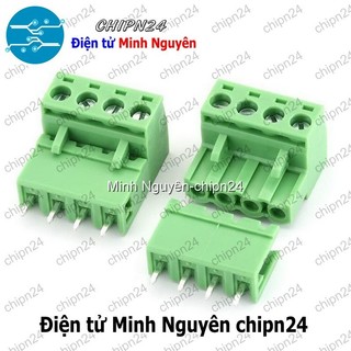 [2 Bộ] (F214) Domino 2EDG5.08 Thẳng 4P (Terminal, Cầu đấu dây cọc nguồn 5.08 5.08mm)