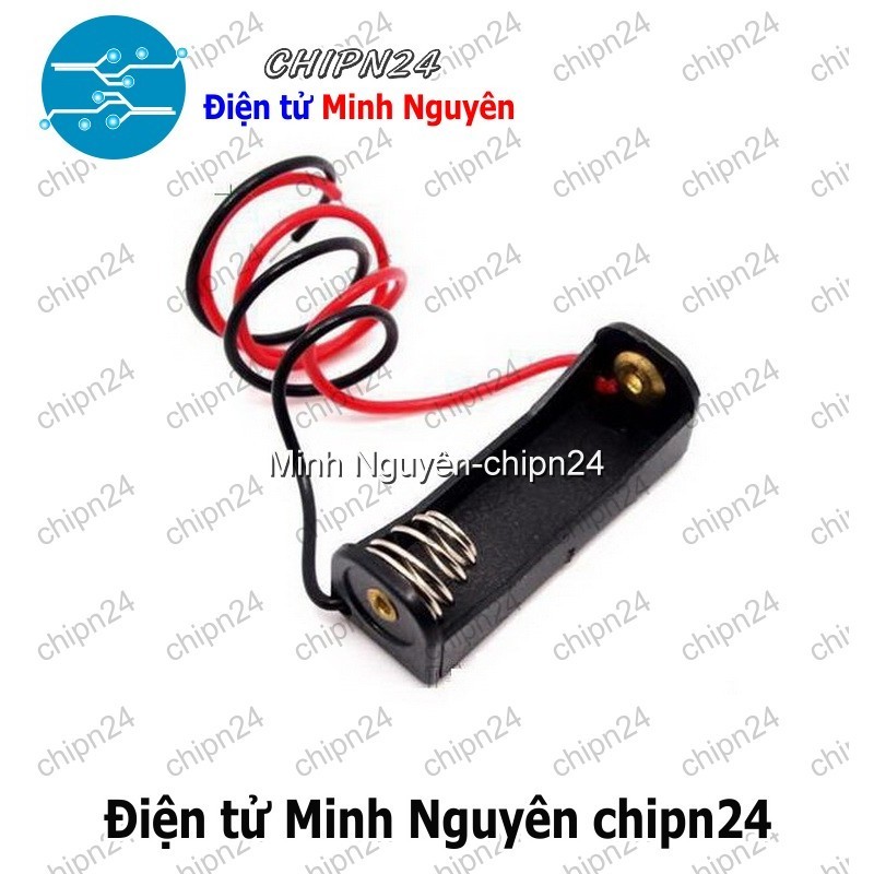 [2 cái] Đế pin 12V 23A Có dây (Pin Remote cửa cuốn)