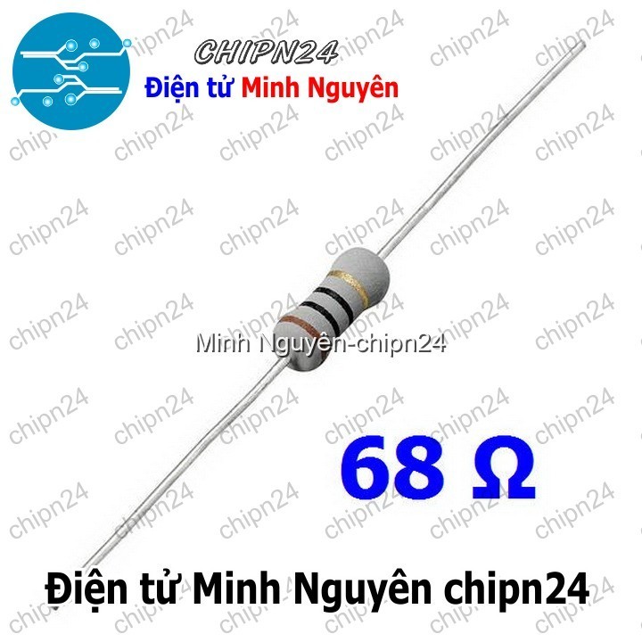 [10 con] (F350) Điện Trở 68R 1W 5%