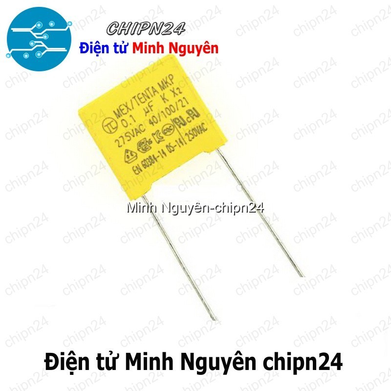 [5 con] (F239) Tụ hộp 104 275VAC 10mm (0.1uF MEX/TENDA MKP K X2 40/100/21)