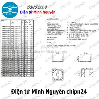 [3 CÁI] (KG2) Cuộn Cảm Dán CD74R 220uH [221] (SMD Dán)