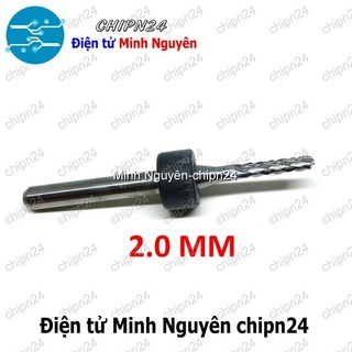 [1 CÂY] Mũi phay mạch in CNC 2.0mm (Mạch điện tử, PCB)