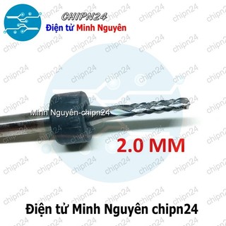 [1 CÂY] Mũi phay mạch in CNC 2.0mm (Mạch điện tử, PCB)