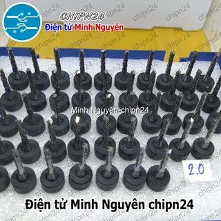 [1 CÂY] Mũi phay mạch in CNC 2.0mm (Mạch điện tử, PCB)