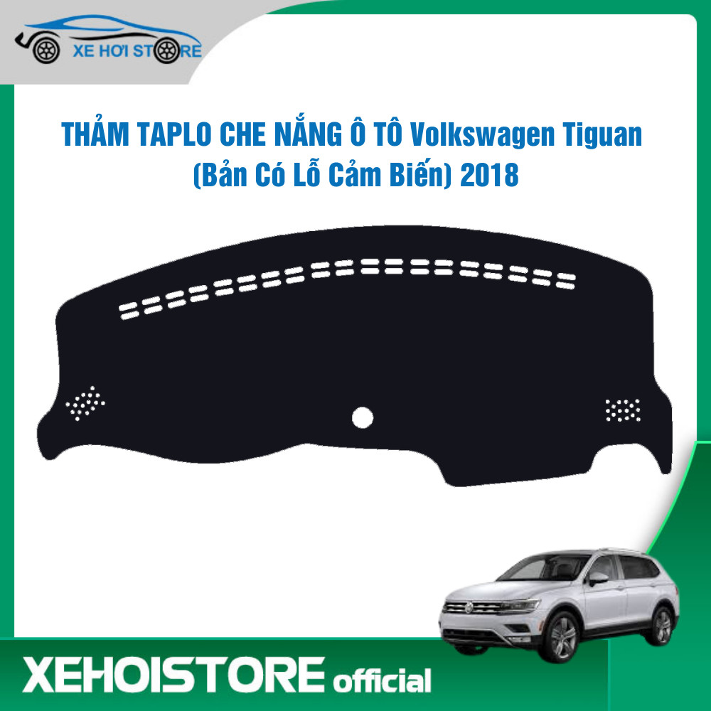 Thảm Taplo che nắng ô tô Volkswagen Tiguan năm 2013 đến 2018 chất liệu Nhung dày