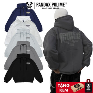 A1 Áo khoác nỉ hoodie  Pandax_Polime_nam nữ local brand unisex bigsize, Hoodie Panda dầy dặn dây kéo có mũ to Đồ đôi đẹp