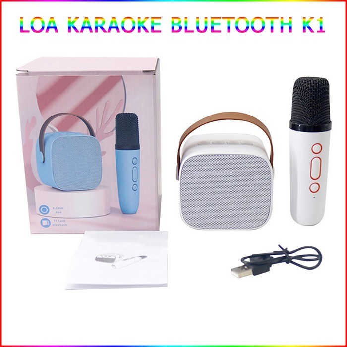 Loa Karaoke Bluetooth Mini K1 Tích Hợp 1 Micro Tiện Dụng Thời Trang