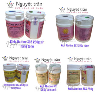 Kem kích trắng Abutine 3C3 hũ 250g thái siêu trắng loại 1
